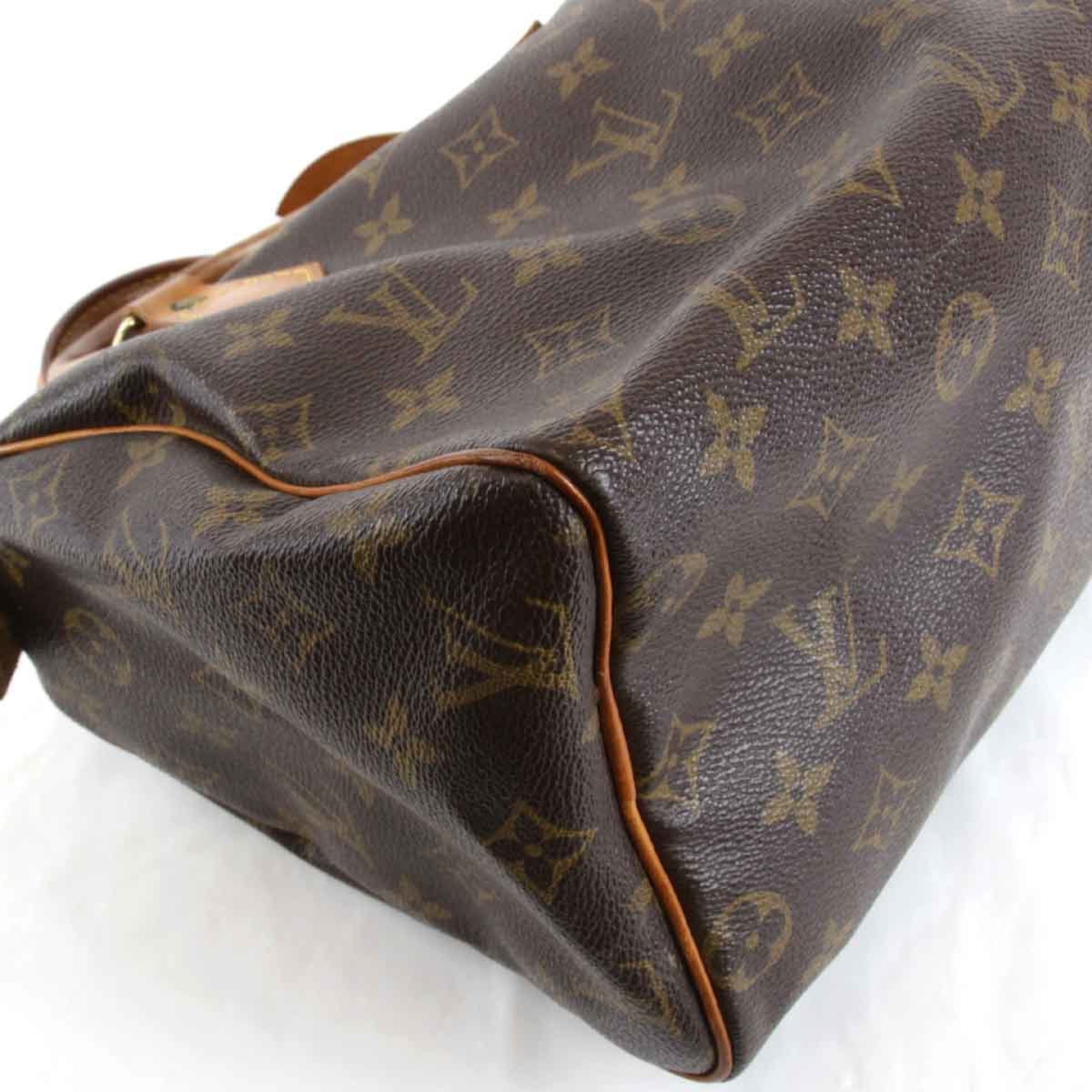 LOUIS VUITTON Louis Vuitton Speedy 25 M41528 Handbag Monogram Canvas Brown Women's