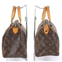 LOUIS VUITTON Louis Vuitton Speedy 25 M41528 Handbag Monogram Canvas Brown Women's