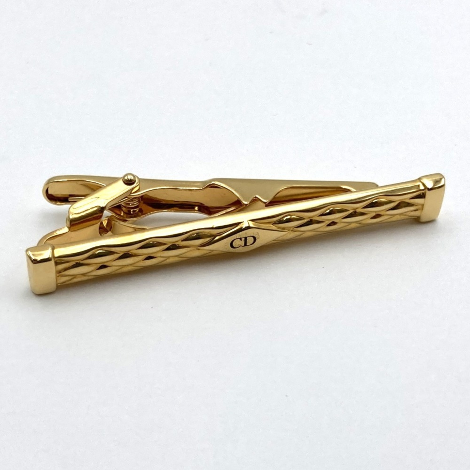 Christian Dior tie pin clip gold men's