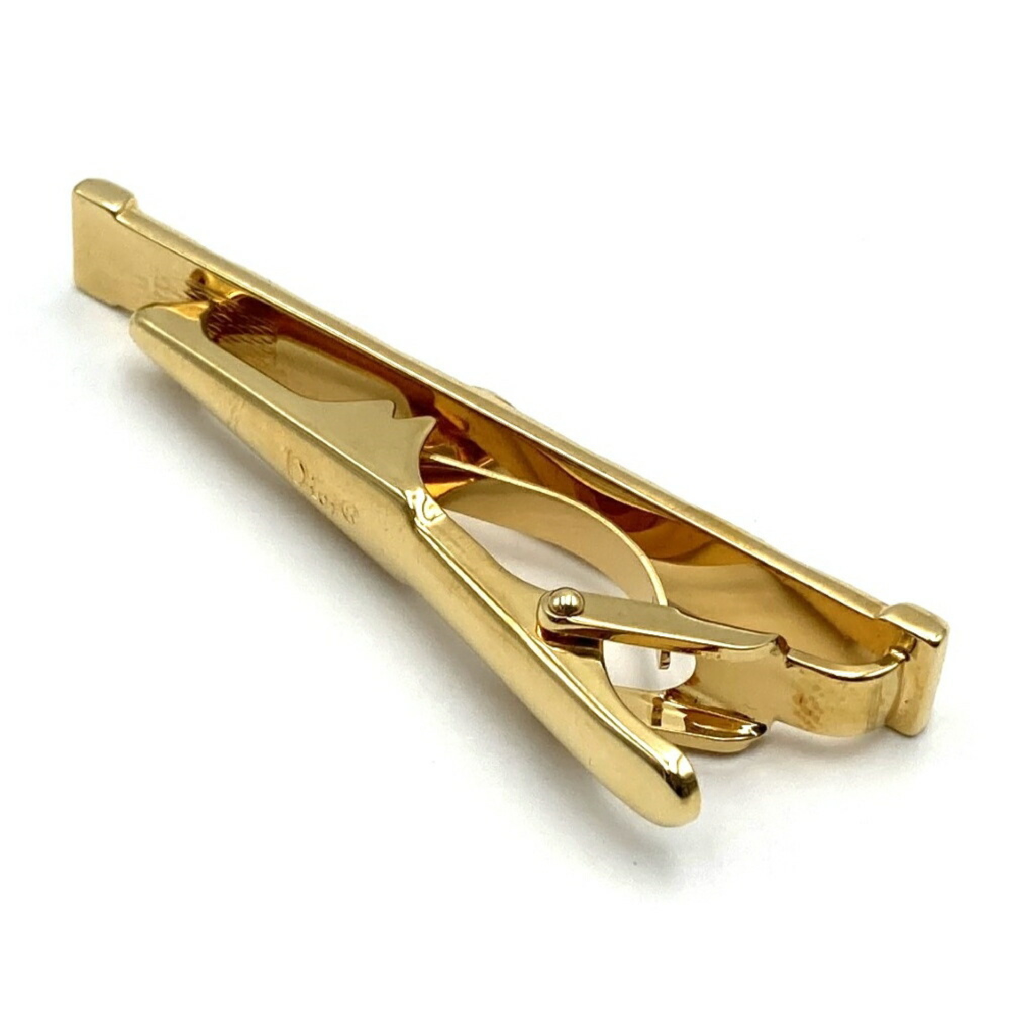 Christian Dior tie pin clip gold men's