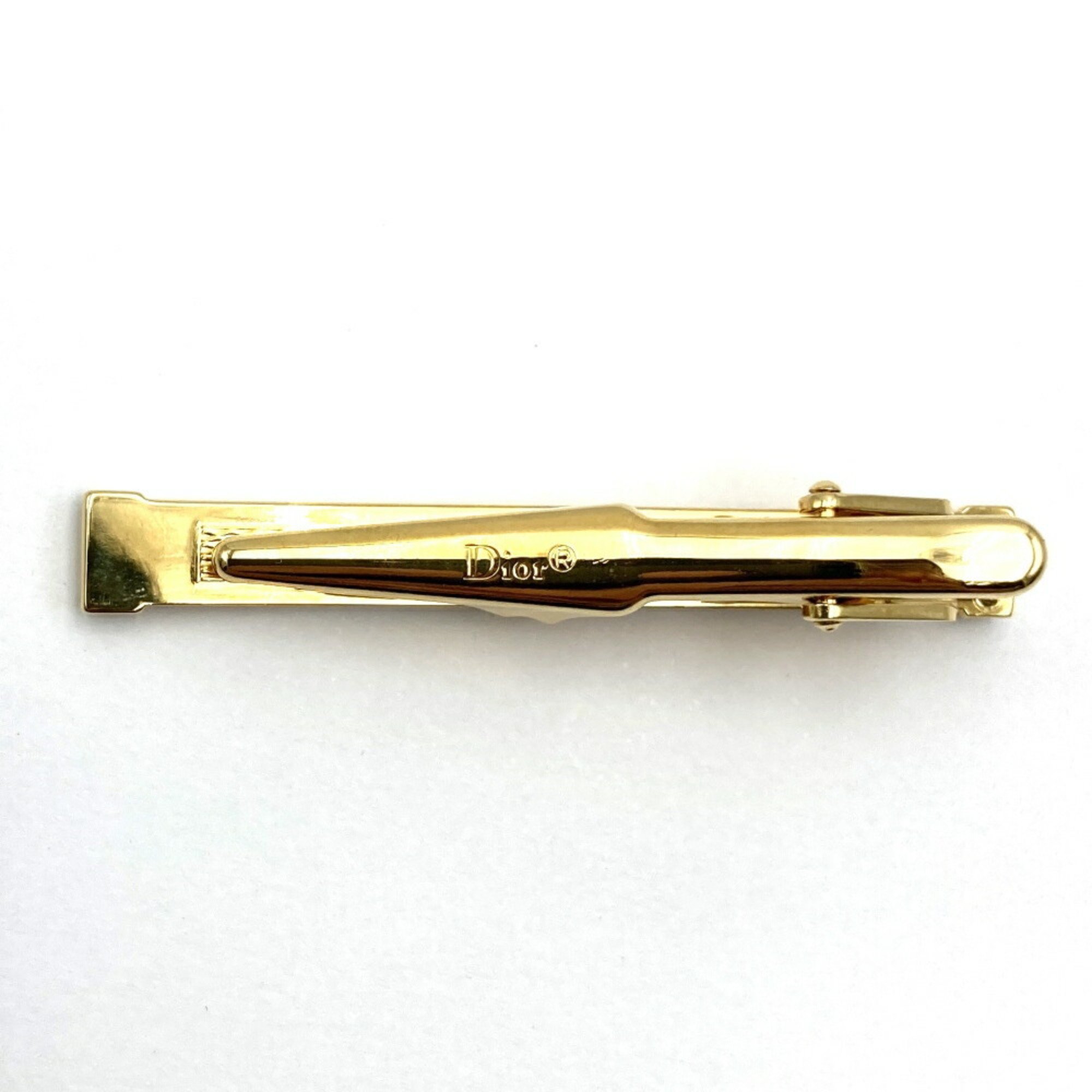 Christian Dior tie pin clip gold men's