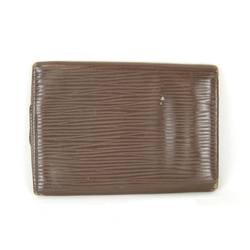 LOUIS VUITTON Louis Vuitton Organizer De Poche M6358D Card Case Epi Leather Brown Women's