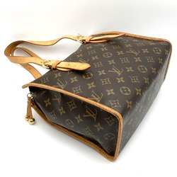 LOUIS VUITTON M40007 Popincourt Au Tote Bag Brown Monogram Canvas Leather Women's