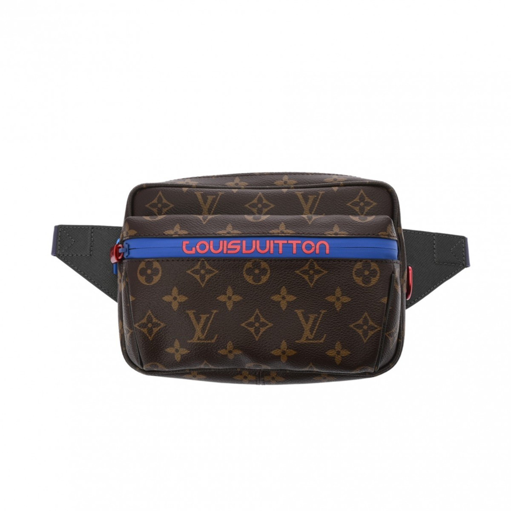 LOUIS VUITTON Louis Vuitton Monogram Pacific Bum Bag Brown M43828 Men's Canvas Body