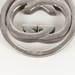 GUCCI Gucci Circle Interlocking GG Necklace Silver Ag925 Luxury Men's