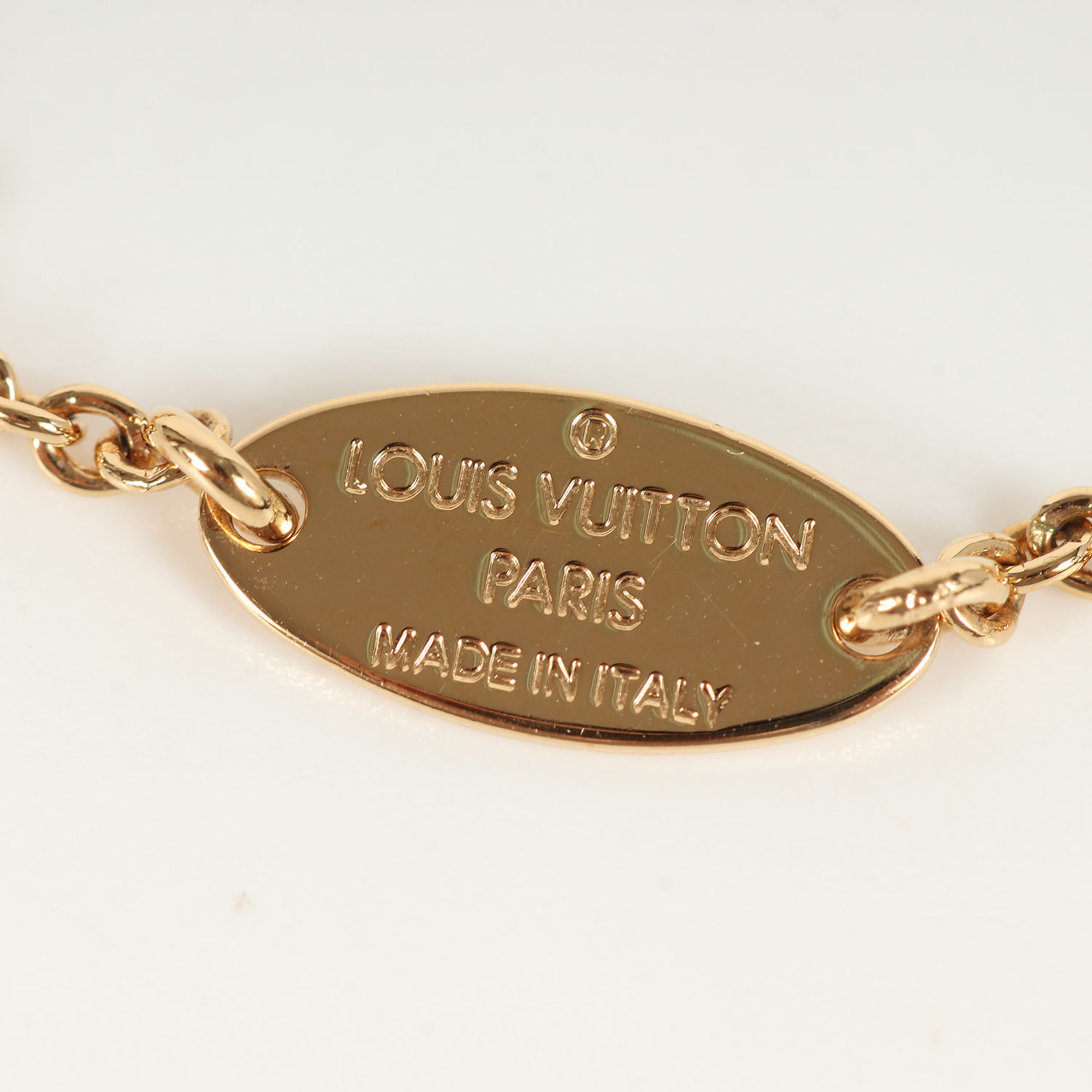 LOUIS VUITTON Louis Vuitton Bracelet LV Eclipse M00761 Luxury Gold Men's