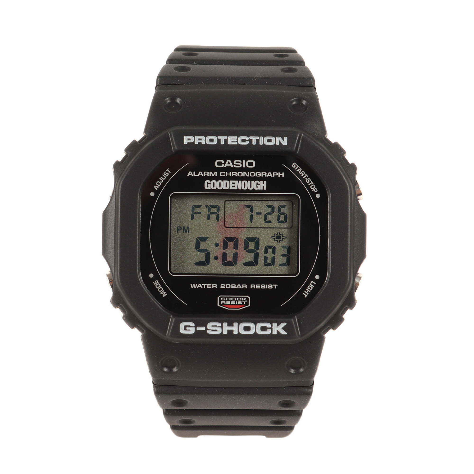 GOOD ENOUGH 00s G-SHOCK Toki Shirazu 7th Anniversary DW-5600VT Black Collaboration 2009 CASIO Men's