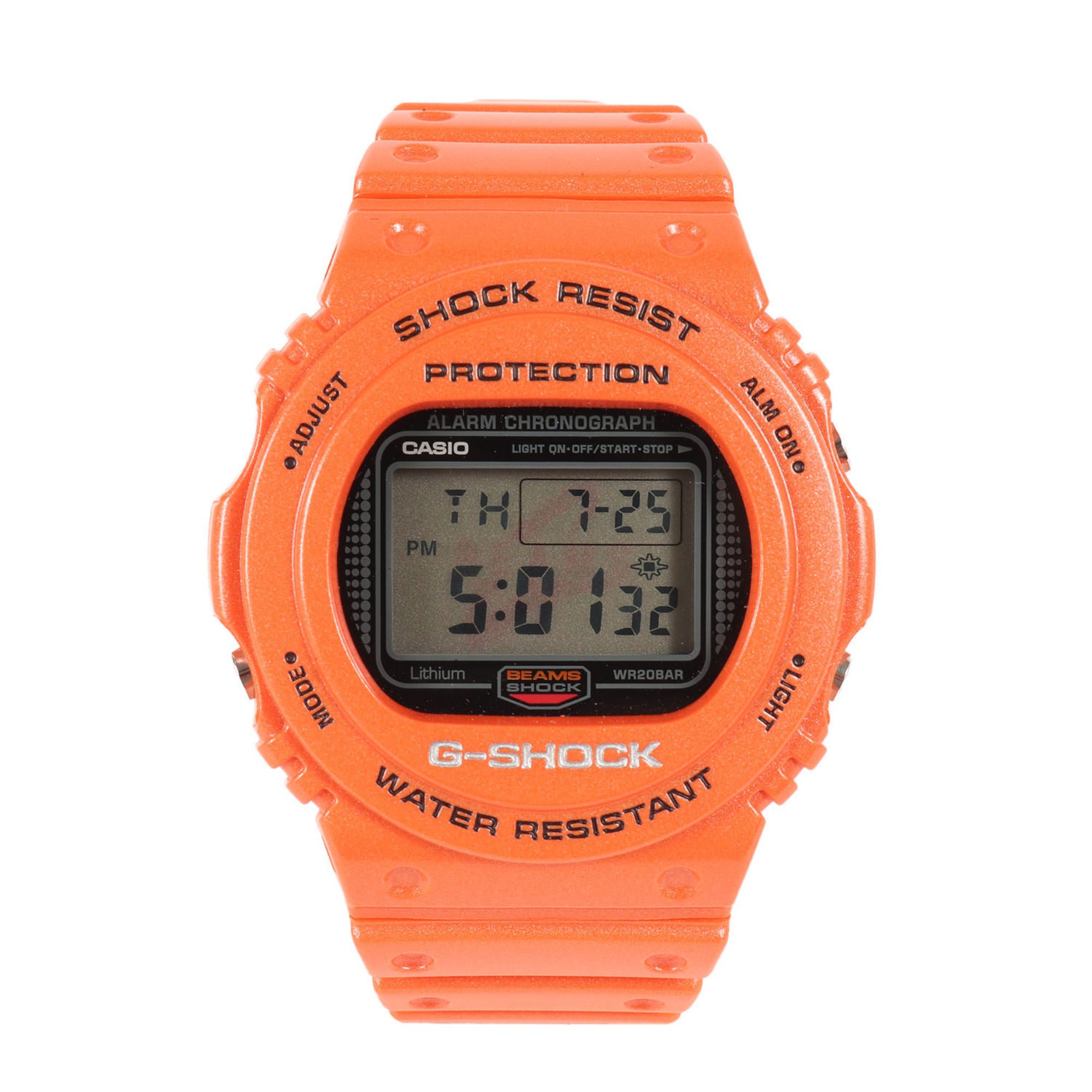 G-SHOCK BEAMS Special 20th Anniversary DW-5700BE-4JR Sting Model Watch Orange Collaboration 2003 CASIO Men's