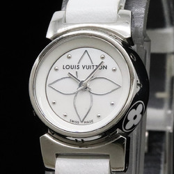 LOUIS VUITTON Louis Vuitton Tambour Bijou Shell Dial Stainless Steel Leather Strap Quartz Women's Watch Q151C1