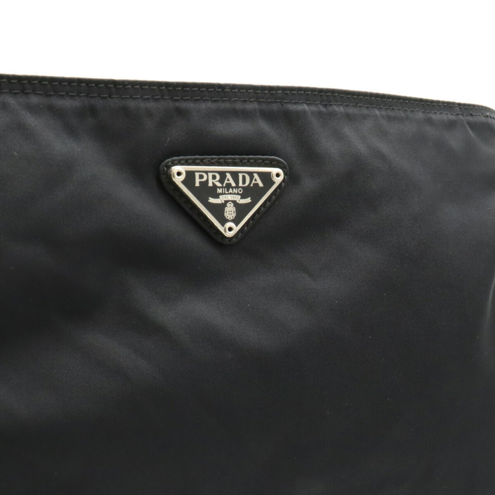 PRADA Prada Shoulder Bag Nylon Leather NERO Black VA953M