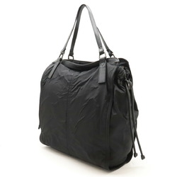 BURBERRY Tote Bag Shoulder Nylon Leather Black