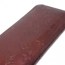 LOUIS VUITTON Louis Vuitton Vernis Zippy Wallet Rouge Fauvist M91536 Women's Monogram Long