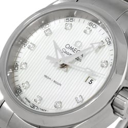 OMEGA 231.10.30.61.55.001 Seamaster Aqua Terra Watch Quartz White Shell Dial SS Ladies