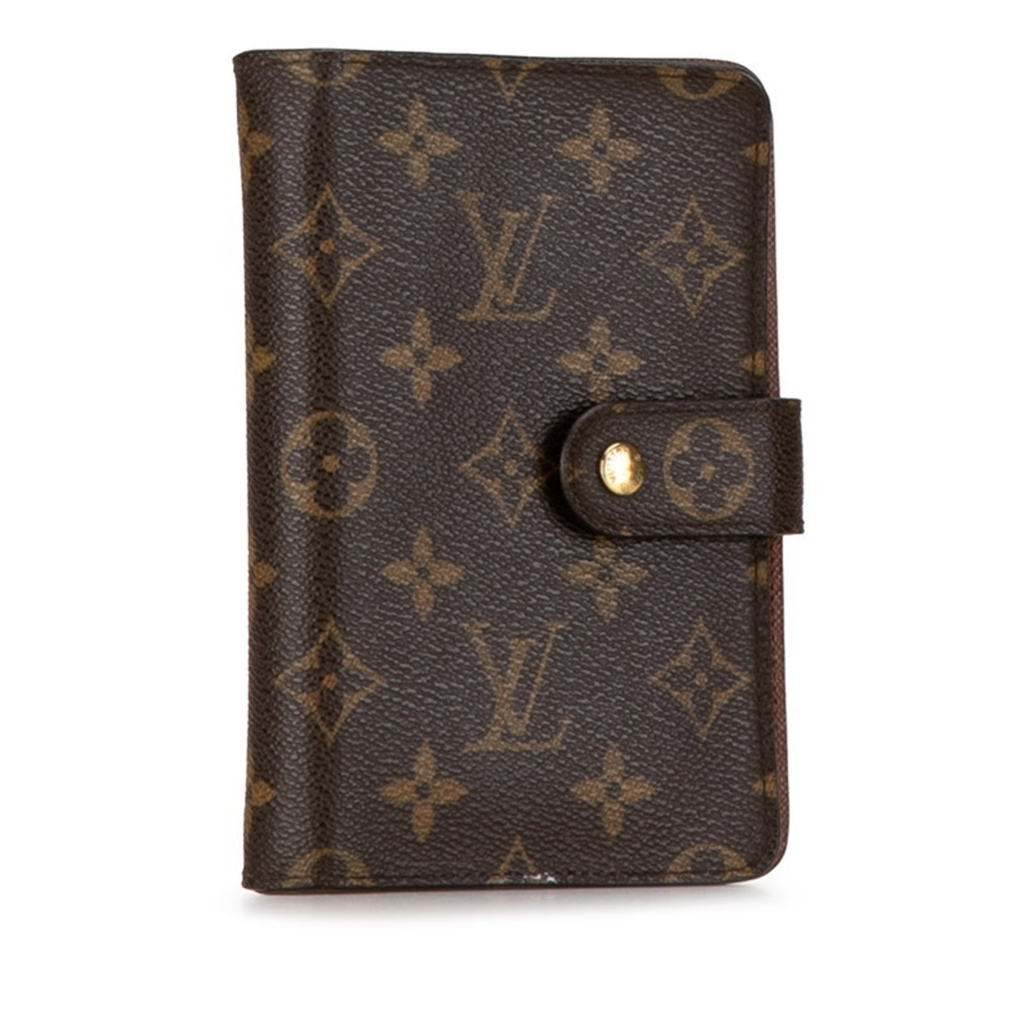 Louis Vuitton Monogram Porte Papier Bi-fold Wallet M61207 Brown PVC Leather Men's LOUIS VUITTON