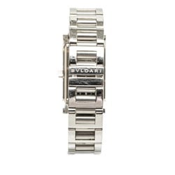 BVLGARI Rettangolo Watch RT39S Quartz White Dial Stainless Steel Women's