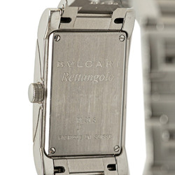 BVLGARI Rettangolo Watch RT39S Quartz White Dial Stainless Steel Women's