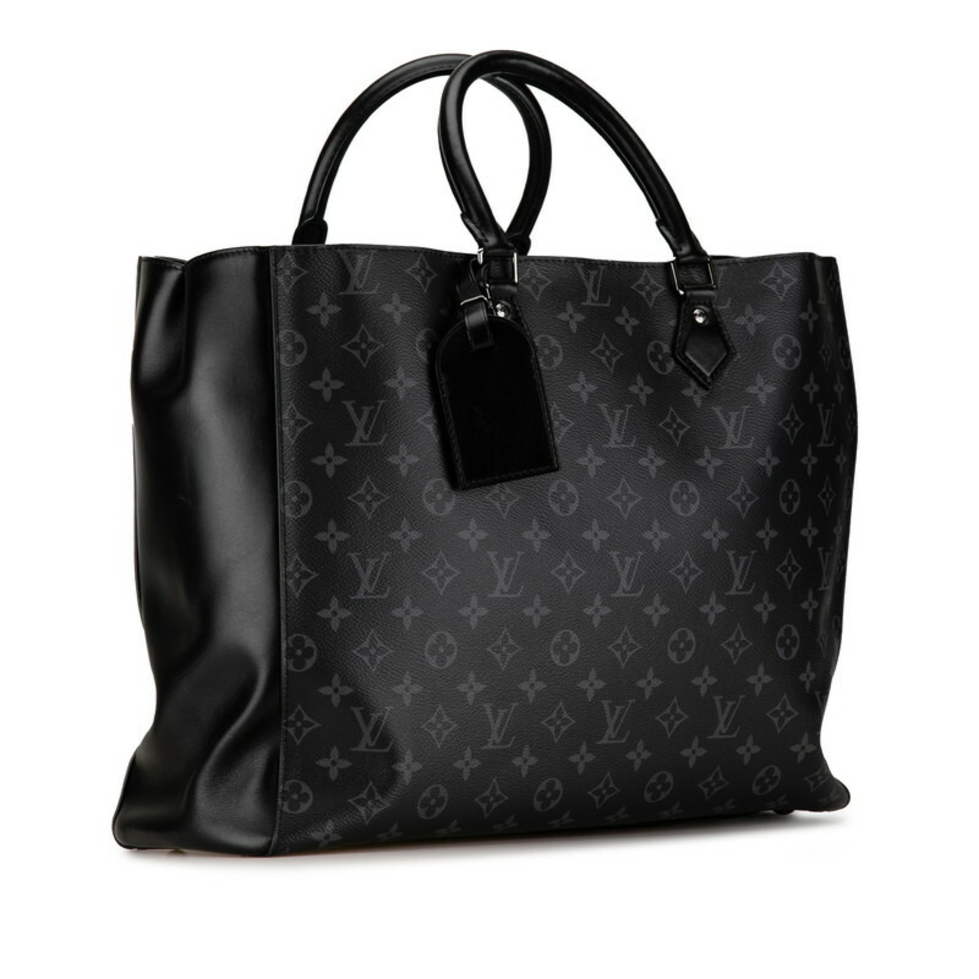 Louis Vuitton Monogram Eclipse Grand Sac Tote Bag M44733 Grey Black PVC Leather Women's LOUIS VUITTON