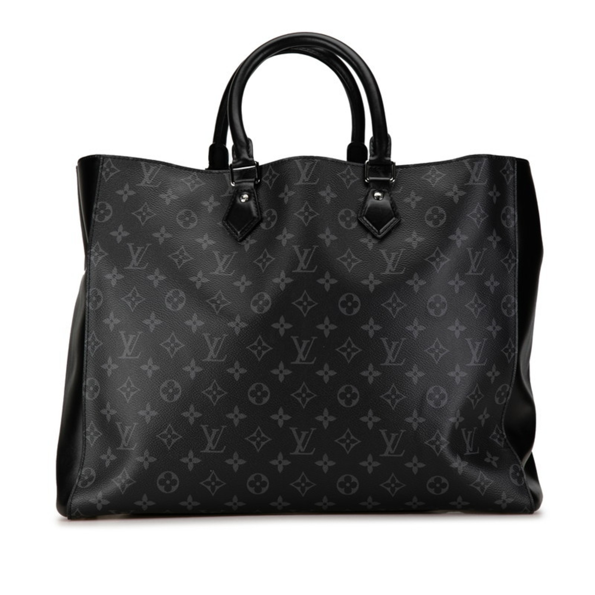 Louis Vuitton Monogram Eclipse Grand Sac Tote Bag M44733 Grey Black PVC Leather Women's LOUIS VUITTON