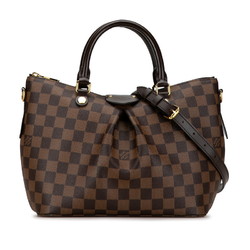 Louis Vuitton Damier Sienna PM Handbag Shoulder Bag N41545 Brown PVC Leather Women's LOUIS VUITTON