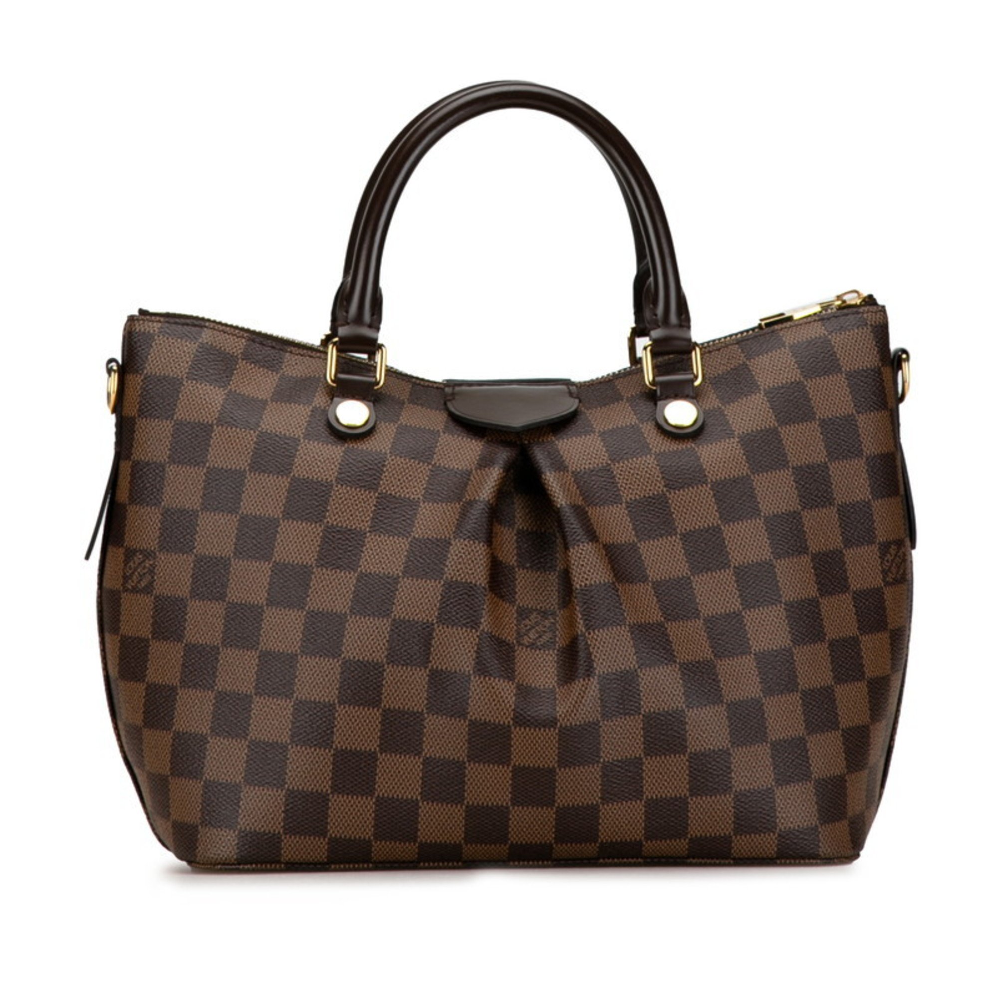 Louis Vuitton Damier Sienna PM Handbag Shoulder Bag N41545 Brown PVC Leather Women's LOUIS VUITTON