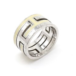 HERMES Move H Ring #51 Size 11.5 SV925 Silver Ivory