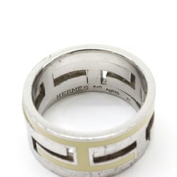 HERMES Move H Ring #51 Size 11.5 SV925 Silver Ivory