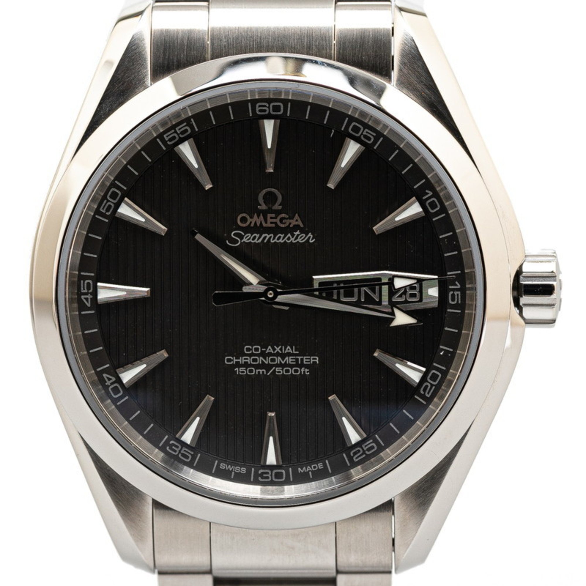 OMEGA Seamaster Aqua Terra Annual Calendar Watch 231.10.43.22.06.001 Automatic Black Dial Stainless Steel Men's