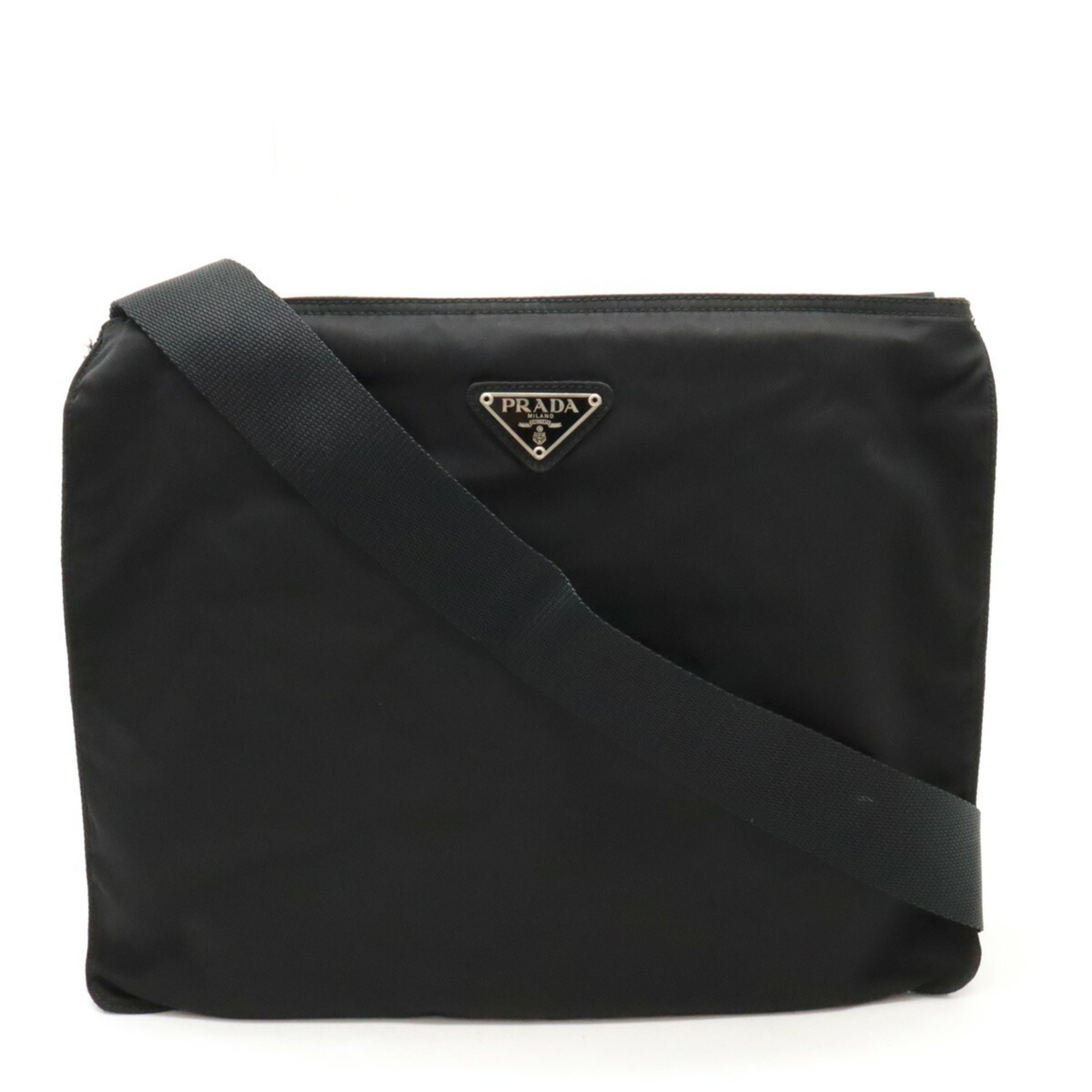 PRADA Prada Shoulder Bag Nylon Leather NERO Black B7338