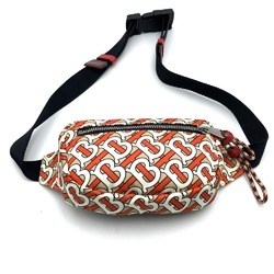 BURBERRY Body bag Waist TB Monogram Multicolor Orange Beige Nylon Men's Women's