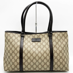 GUCCI GG pattern tote bag shoulder brown beige Supreme ladies