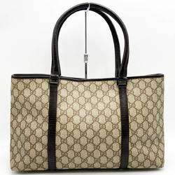 GUCCI GG pattern tote bag shoulder brown beige Supreme ladies