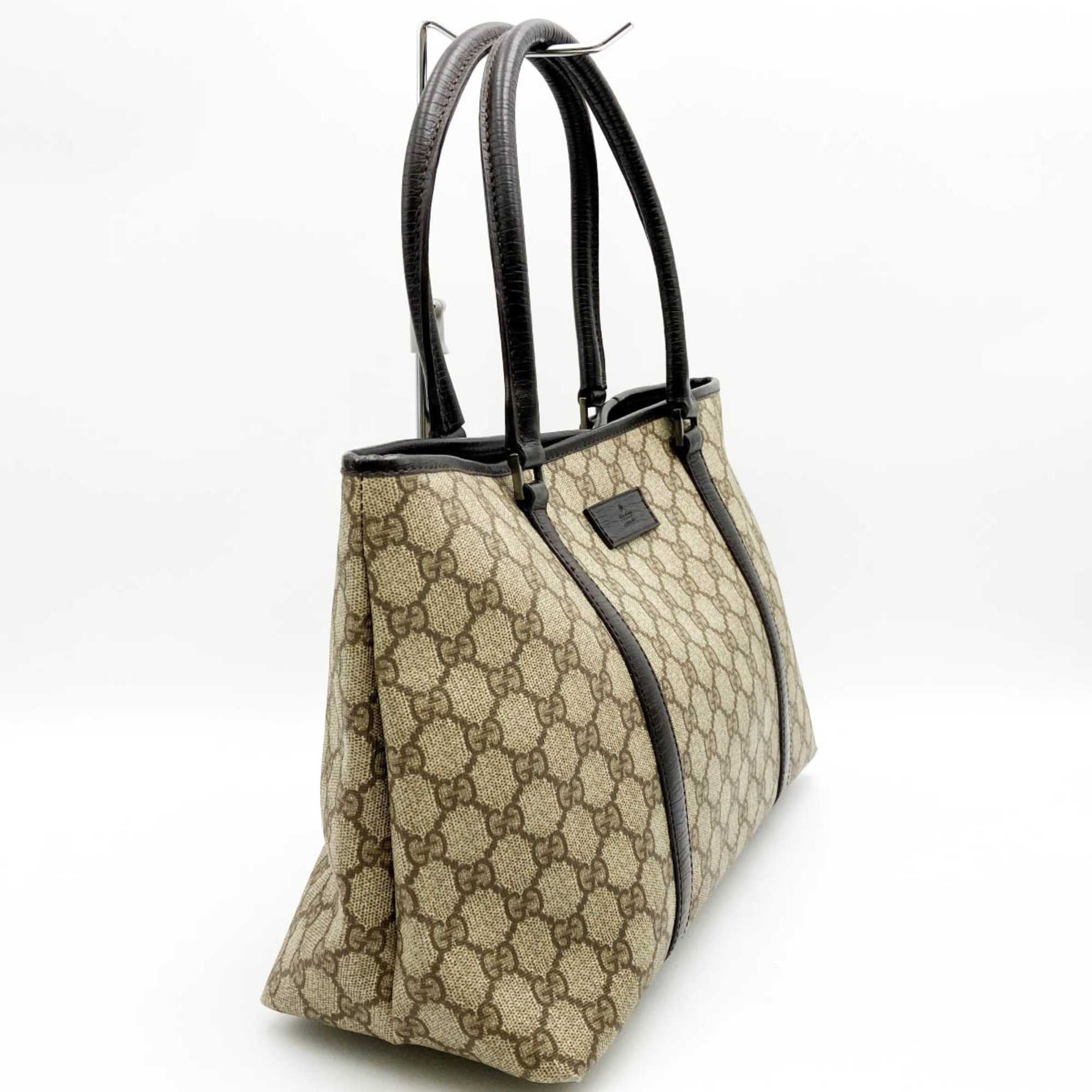 GUCCI GG pattern tote bag shoulder brown beige Supreme ladies