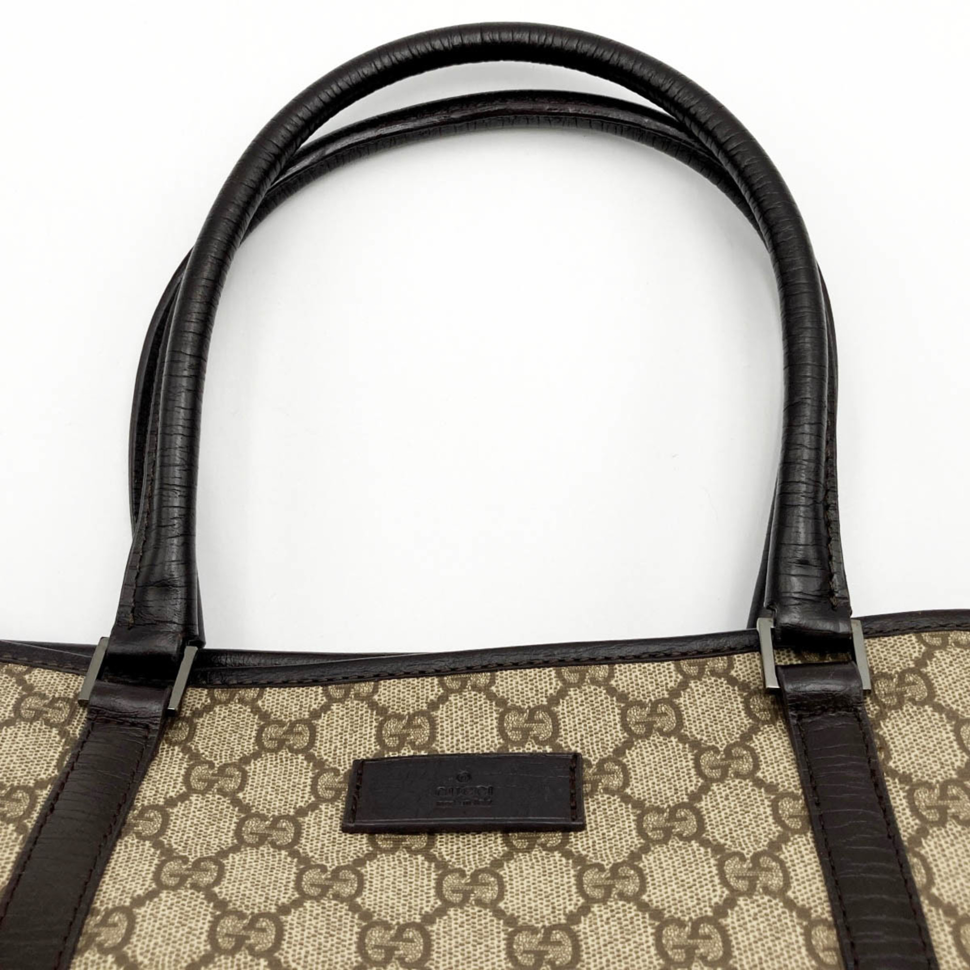 GUCCI GG pattern tote bag shoulder brown beige Supreme ladies