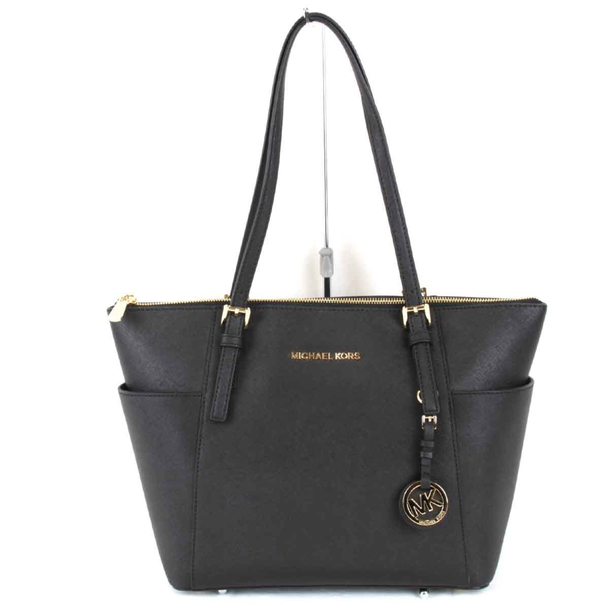 Michael Kors Tote Bag Leather Black Women's