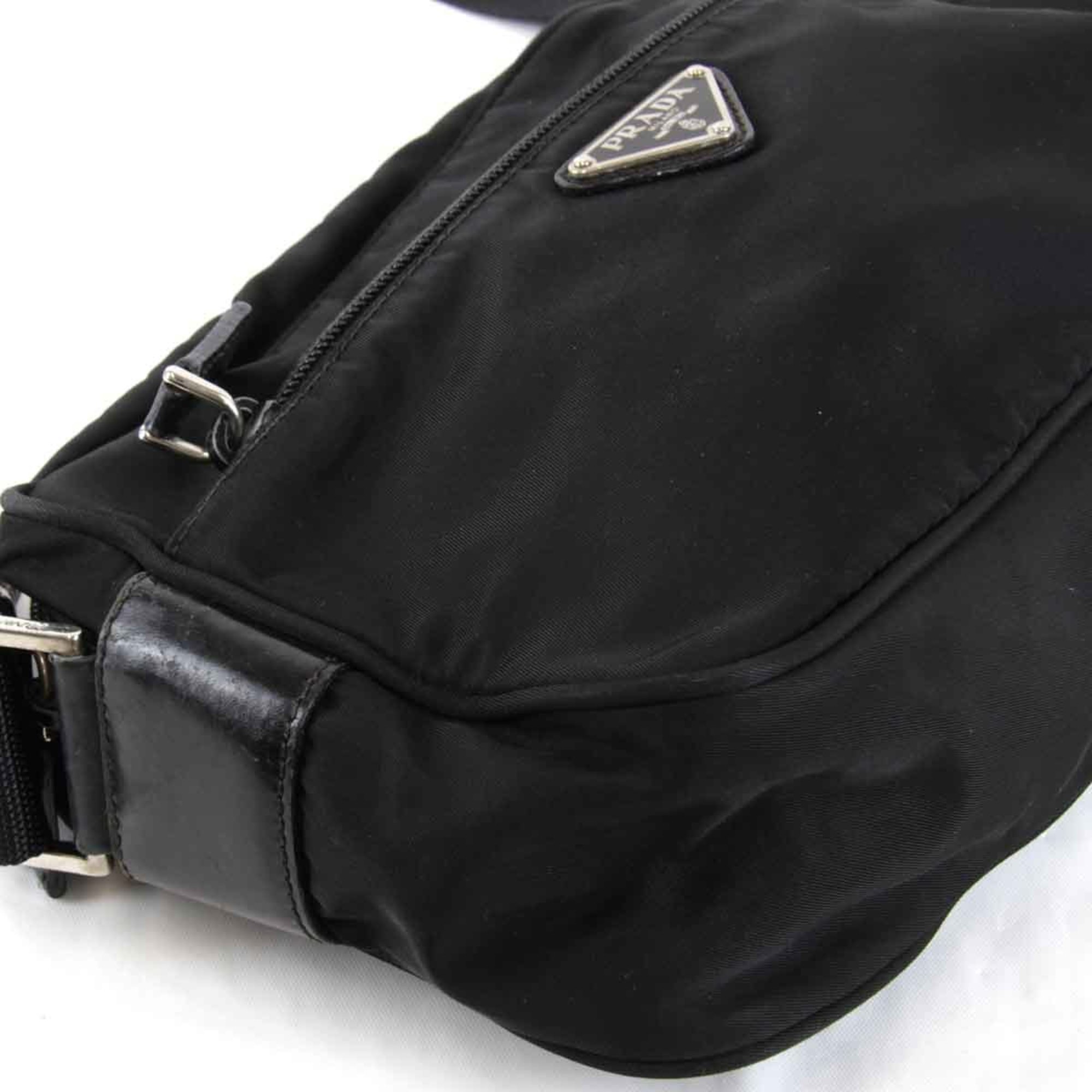 PRADA Prada Shoulder Bag Nylon Black Women's