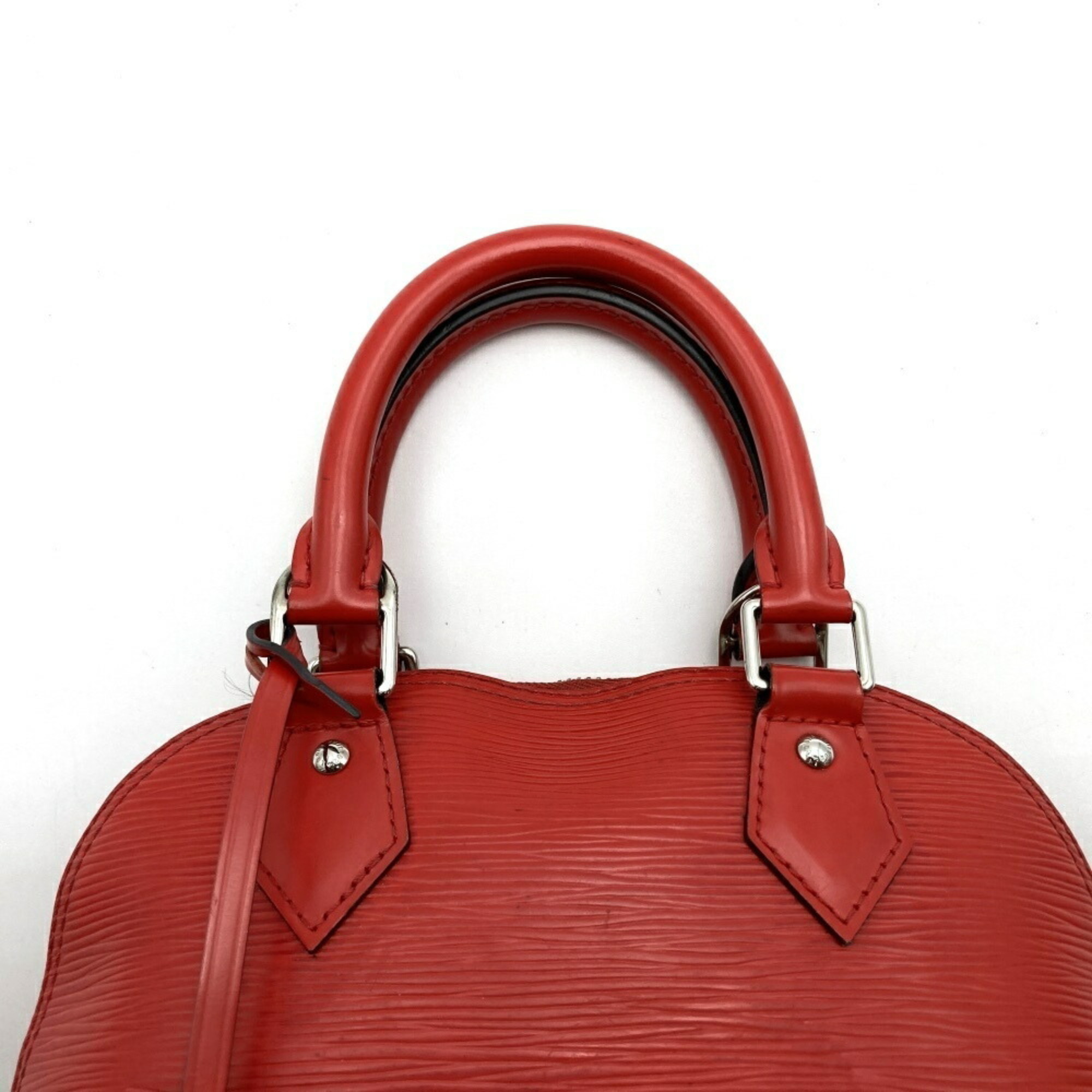 LOUIS VUITTON M40850 Alma BB Handbag Shoulder Bag 2way Red Epi Leather Women's