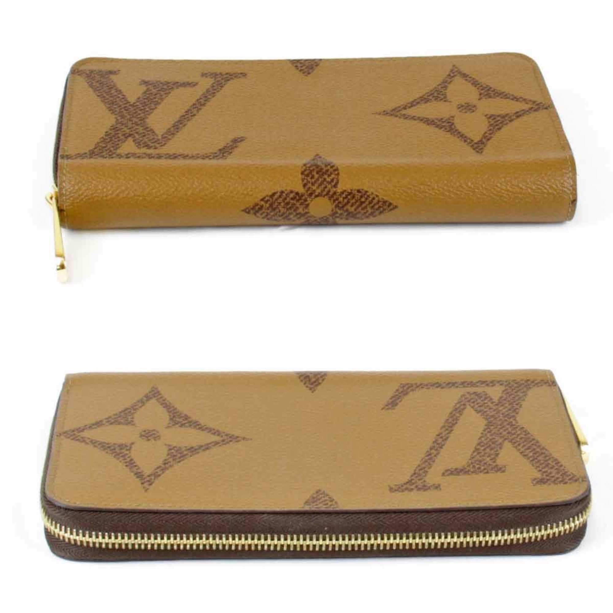 LOUIS VUITTON Louis Vuitton Zippy Wallet M69353 Long Monogram Giant Beige Women's