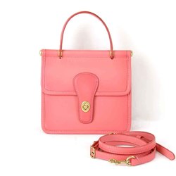 COACH Willis 18 M2081-5789 Shoulder Bag Leather Pink Women's