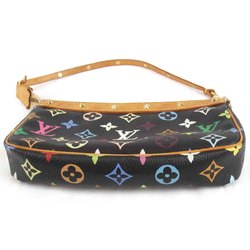 LOUIS VUITTON Louis Vuitton Pochette Accessoires M92648 Pouch Monogram Multicolor Black Women's