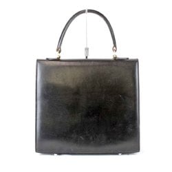 CELINE Mantell Gancini handbag leather black women's