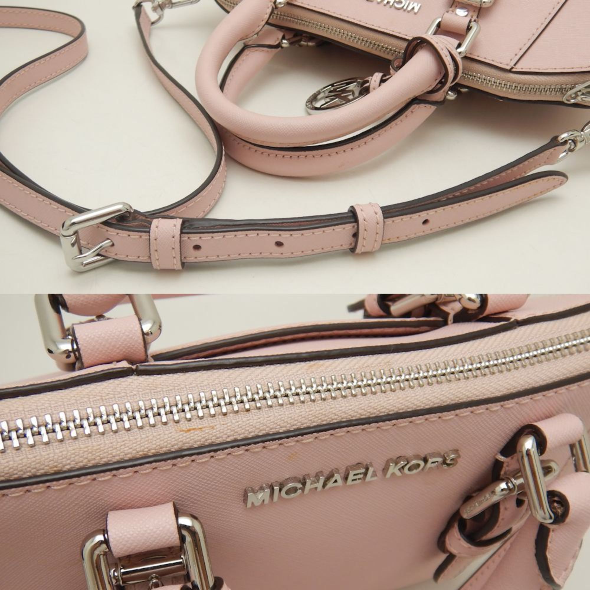 Michael Kors Ciara 35H6SC6M2T Handbag in Saffiano Leather, Pink 251977