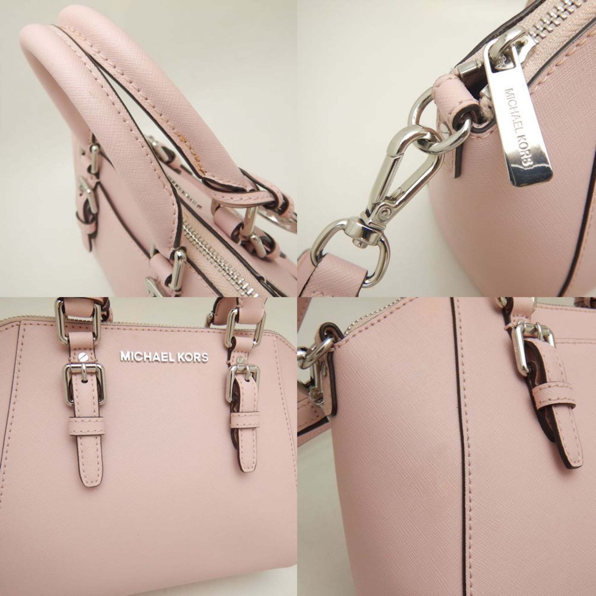 Michael Kors Ciara 35H6SC6M2T Handbag in Saffiano Leather, Pink 251977