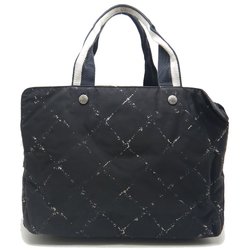 CHANEL Boston Bag Travel Line Nylon Black 252012