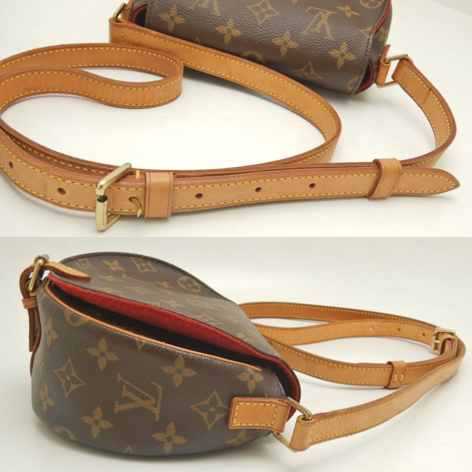 LOUIS VUITTON Louis Vuitton Monogram Tan Blanc M51179 Shoulder Bag Brown 251978