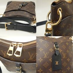 LOUIS VUITTON Louis Vuitton Monogram Odeon NMPM M45353 Shoulder Bag Brown Black 252017