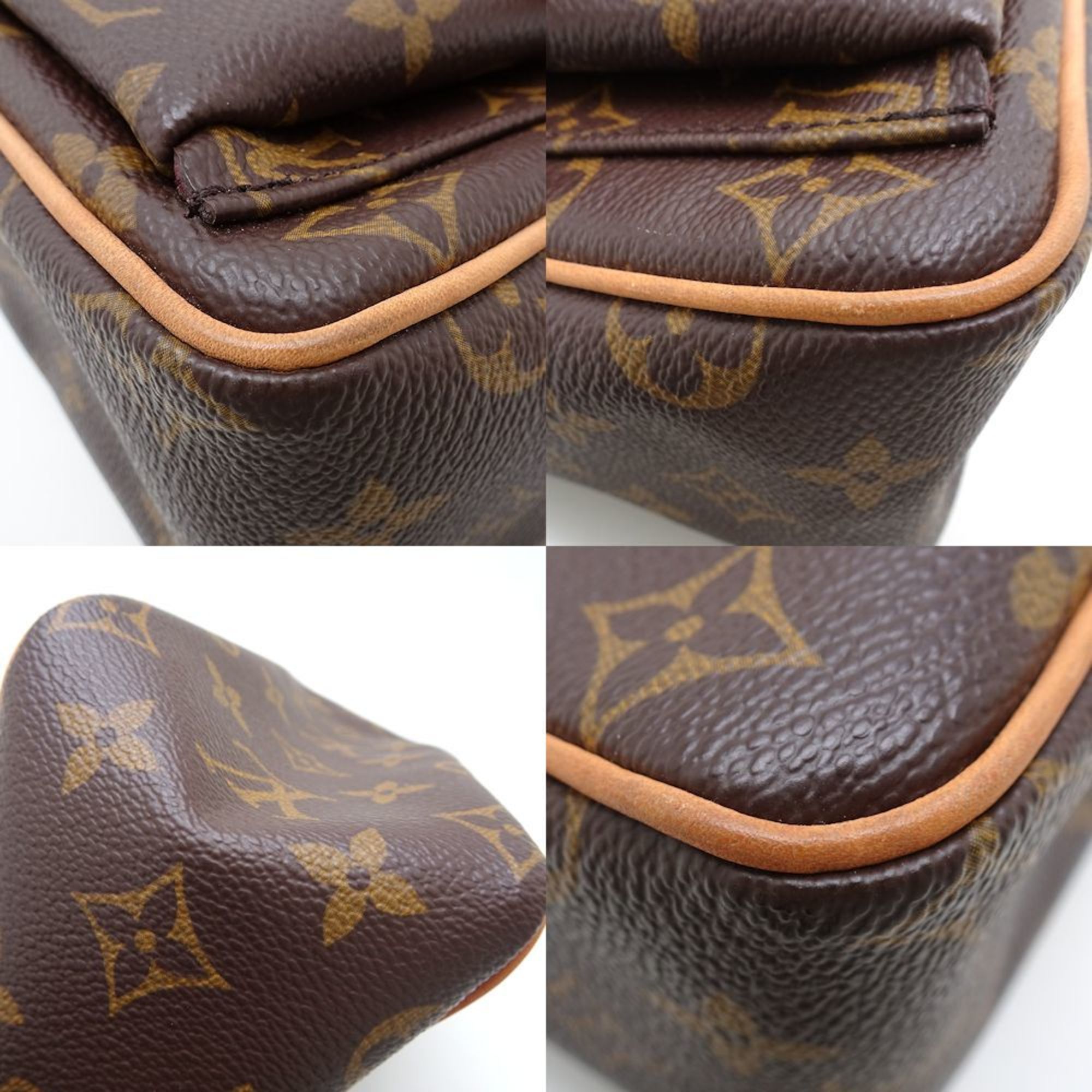 LOUIS VUITTON Louis Vuitton Monogram Vivacite PM M51165 Shoulder Bag Brown 351537