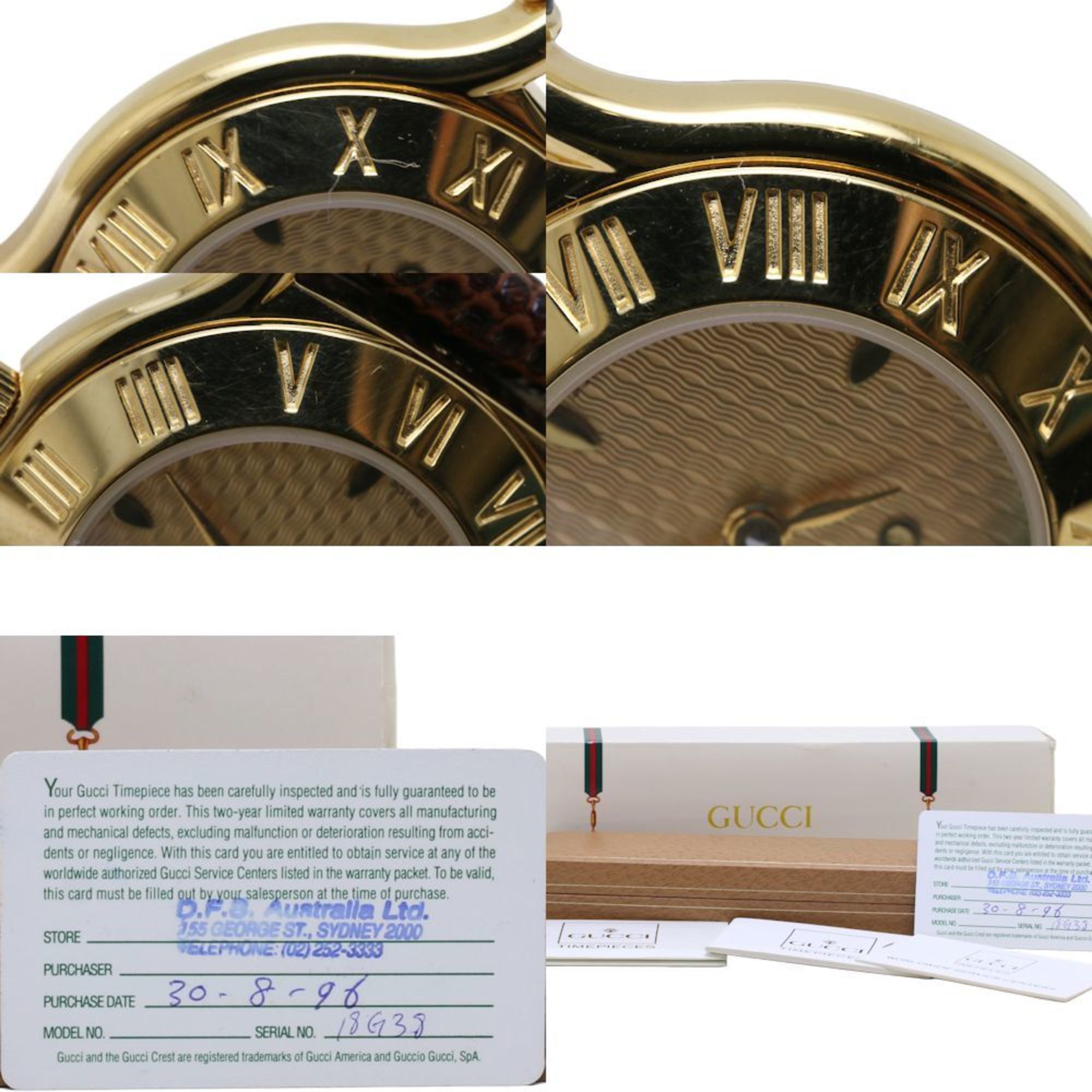 GUCCI 6500L GP (Gold Plated) Women's Wristwatch 130237