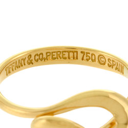 Tiffany & Co. Wave Ring, Size 5.5, K18YG, Elsa Peretti, Women's