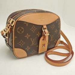 LOUIS VUITTON Louis Vuitton Monogram Deauville MINI M45528 Shoulder Bag Brown 251984