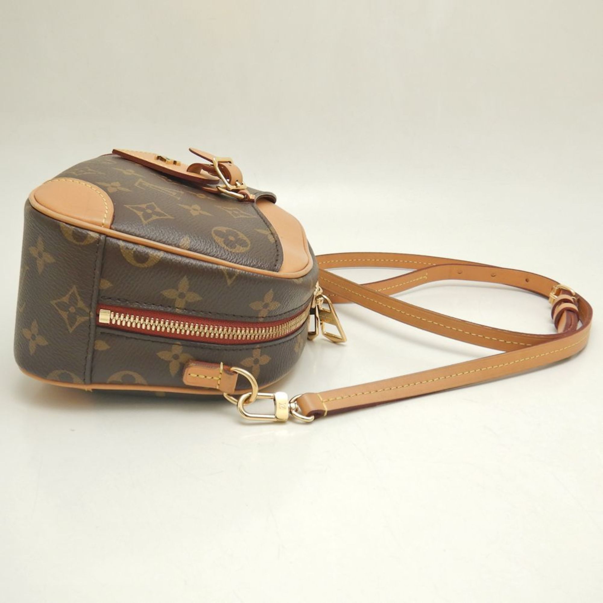 LOUIS VUITTON Louis Vuitton Monogram Deauville MINI M45528 Shoulder Bag Brown 251984